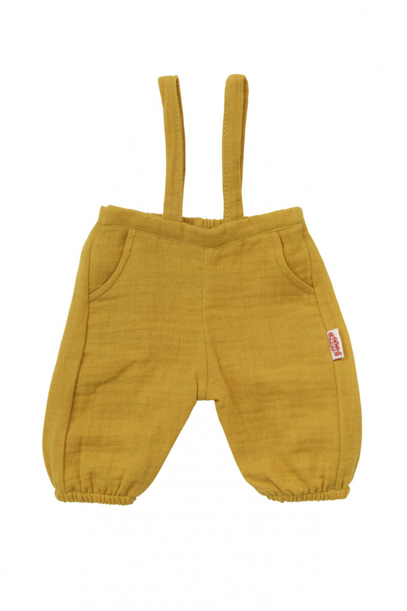 Heless Tuinbroek met t-shirt okergeel/wit 35-45cm | Speel je Wijs