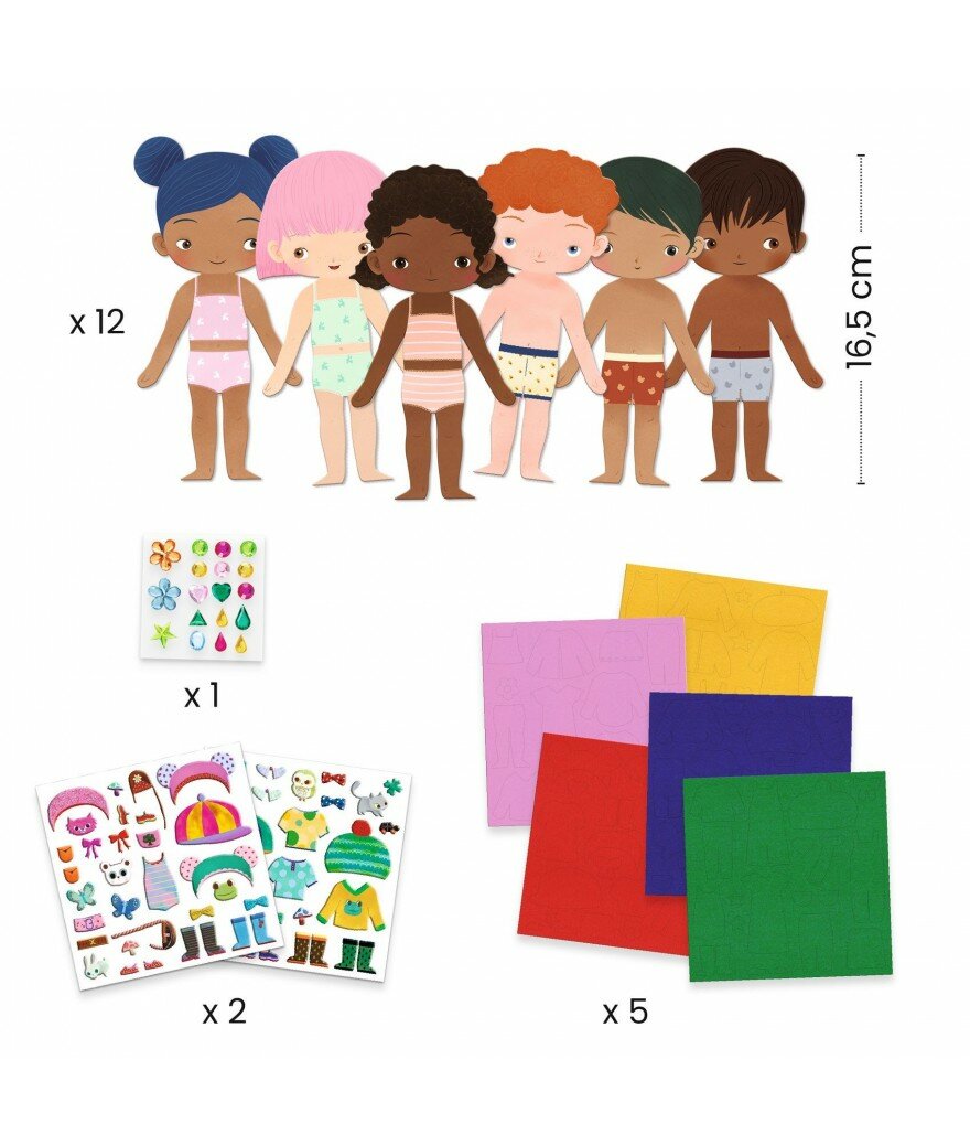 Djeco Collage - Soft Dress-up 3-6 jaar | Speel je Wijs