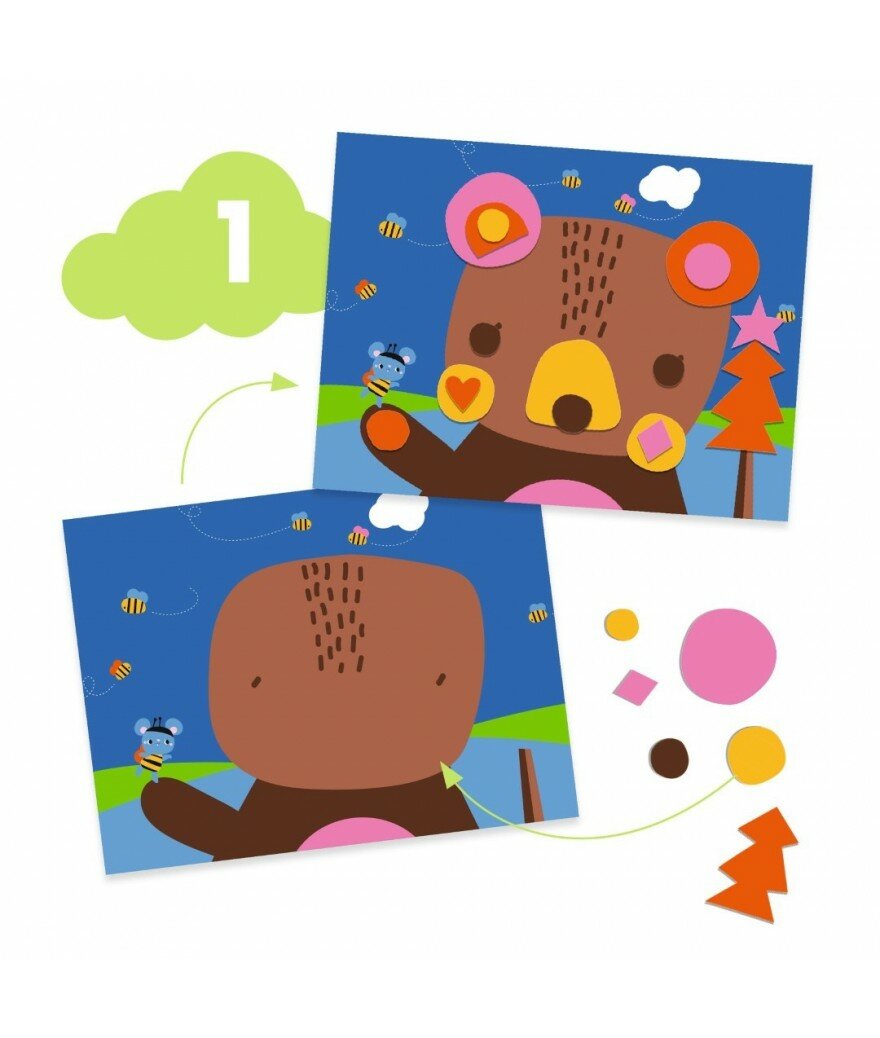 Djeco Multi Activiteitenset | The Mouse and his Friends&nbsp;18m+ | Speel je Wijs