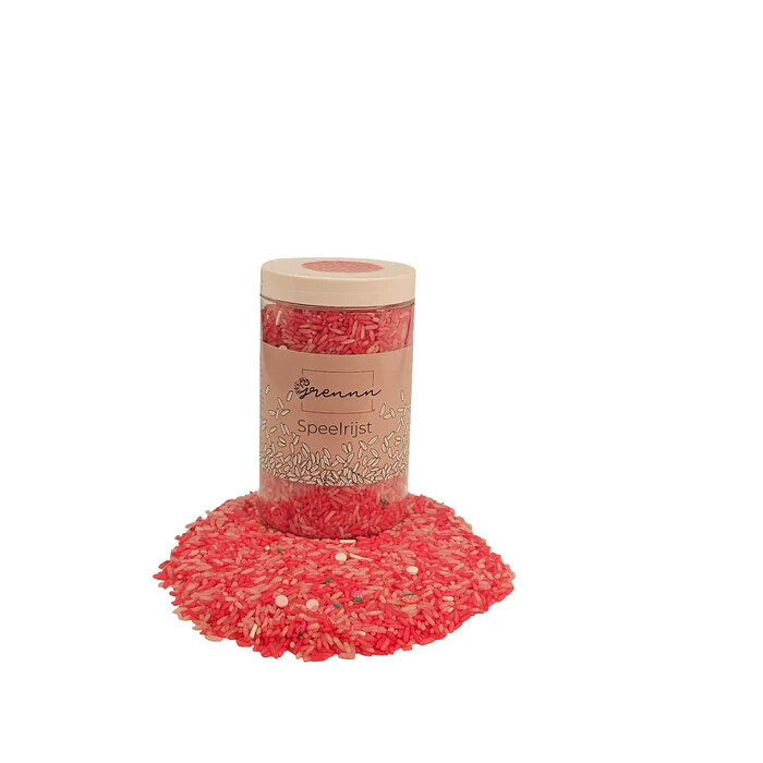 Grennn speelrijst Aardbeien Mix 300 gram | Speel je Wijs
