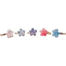 Great Pretenders Ringen - Shimmer Flower 5 stuks | Speel je Wijs