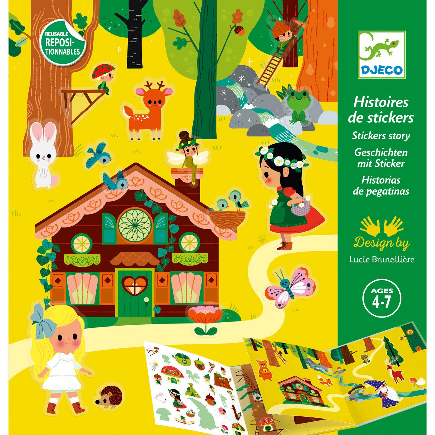 Djeco Stickers - Het Magische Bos 4-7 jaar | Speel je Wijs