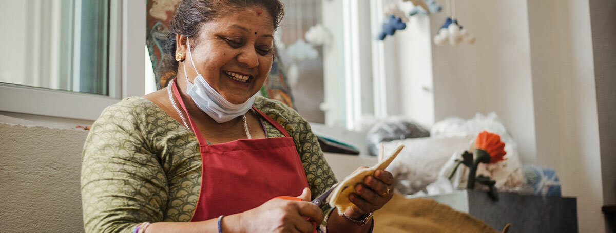 Gamcha Muziekknuffel - Eekhoorn Oranje 100% wolvilt | Speel je Wijs
