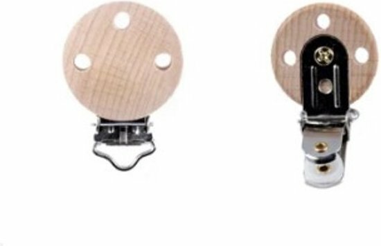 Houten Speenclip Blank Gelakt | Speel je Wijs