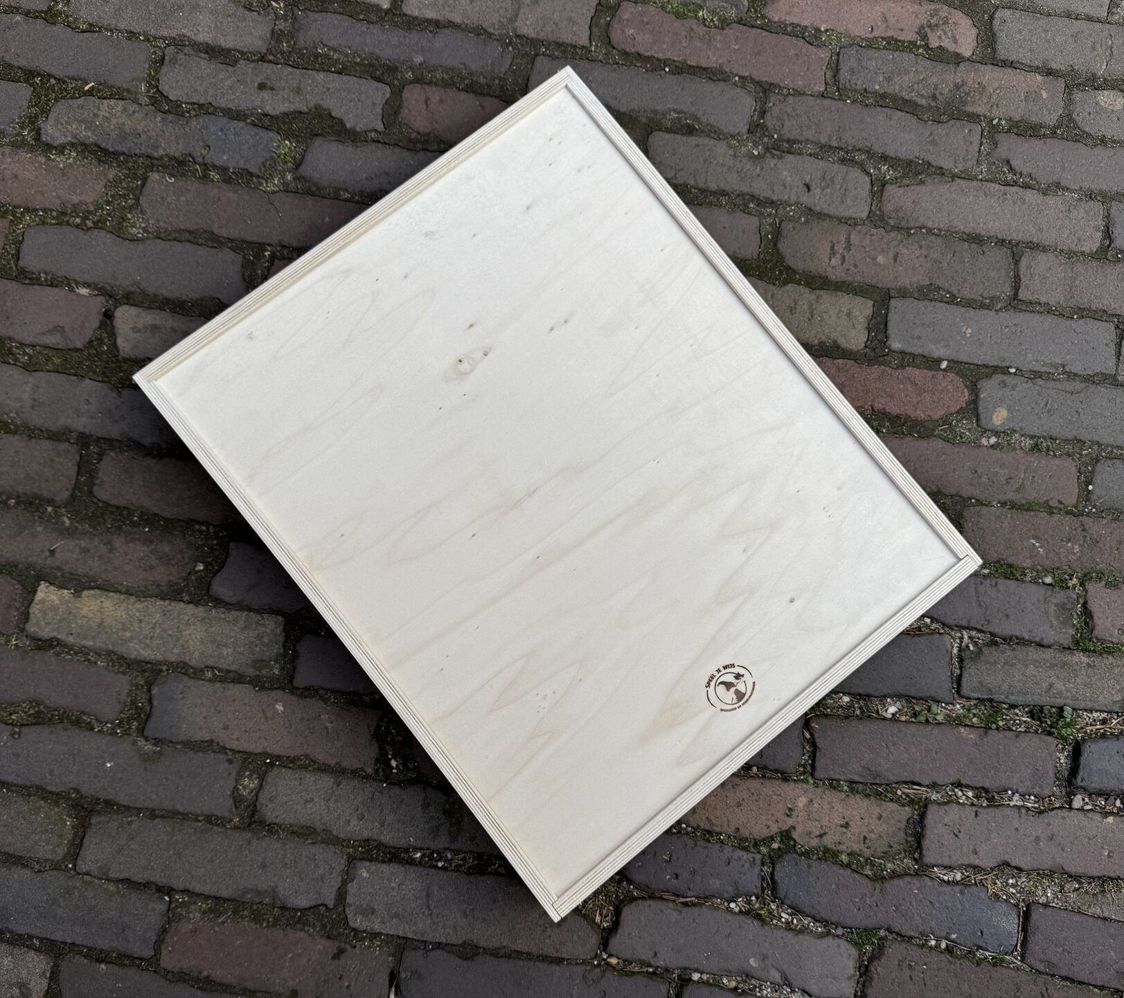 SjW Houten Speelbak 50x40cm met schuifdeksel | Speel je Wijs