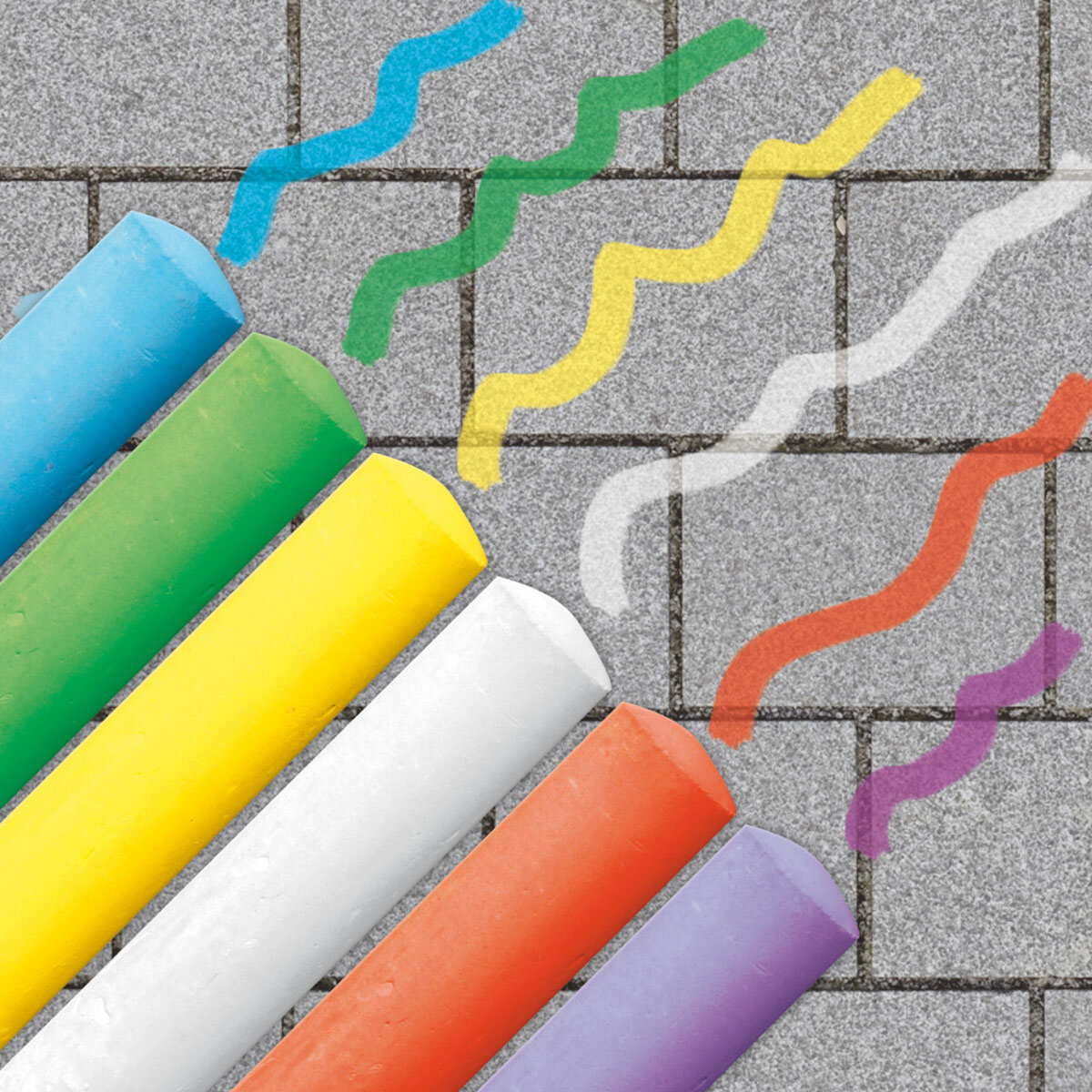 SES Stoepkrijt - 6st. | Speel je Wijs