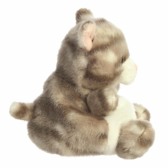 Palm Pals grijze kat 13 cm | Speel je Wijs