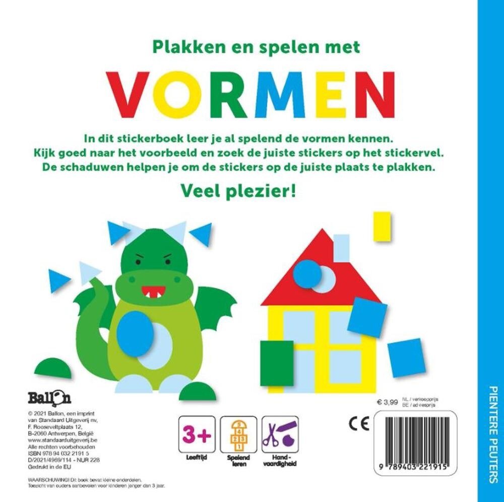 Ballon Kids Plakken en Spelen met Vormen 3+ | Speel je Wijs