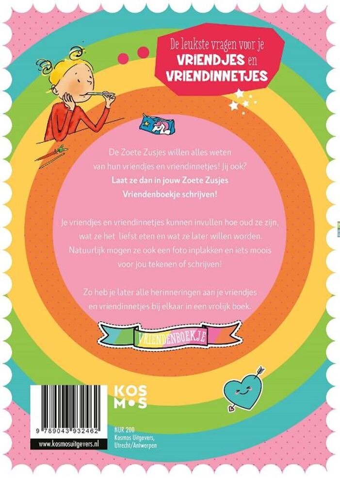Kosmos Zoete zusjes Vriendenboek 6+| Speel je Wijs