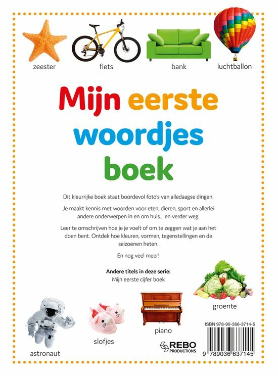 Rebo Productions - Mijn eerste woordjes boek 3+ | Speel je Wijs