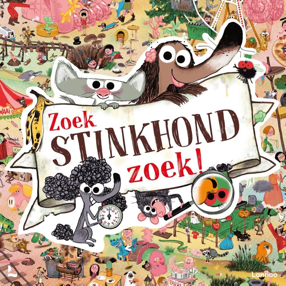 Lannoo Het spel van Stinkhond - Zoek Stinkhond Zoek! 6+ | Speel je Wijs