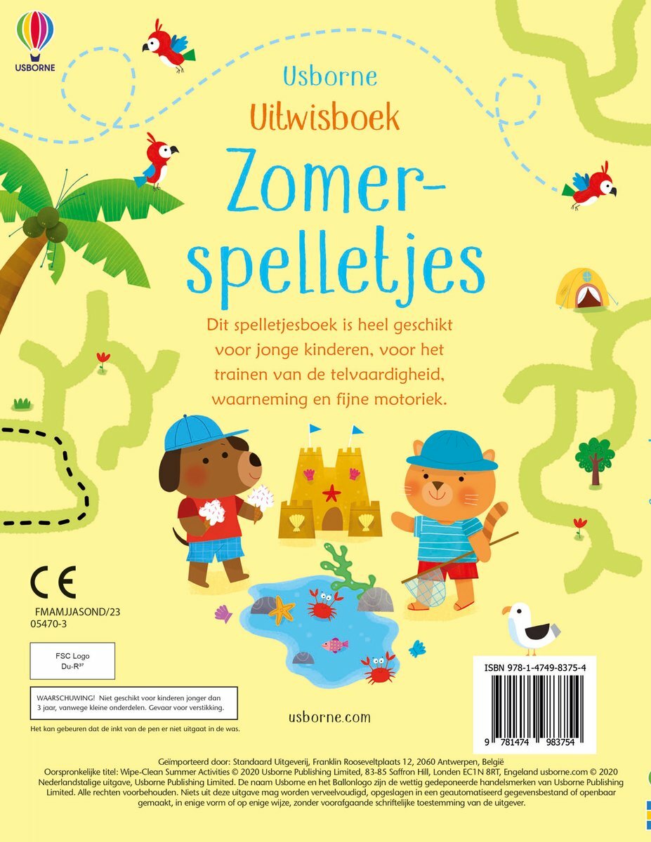 Uitwisboek - Vakantiespelletjes | Speel je Wijs