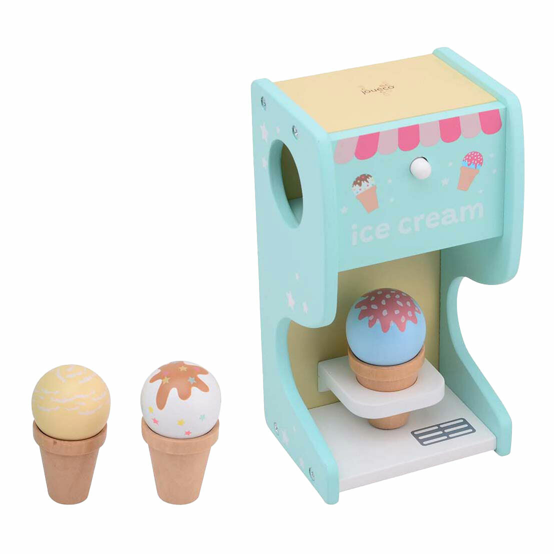Joueco Houten Ijsmachine met Ijsbollen | Speel je Wijs