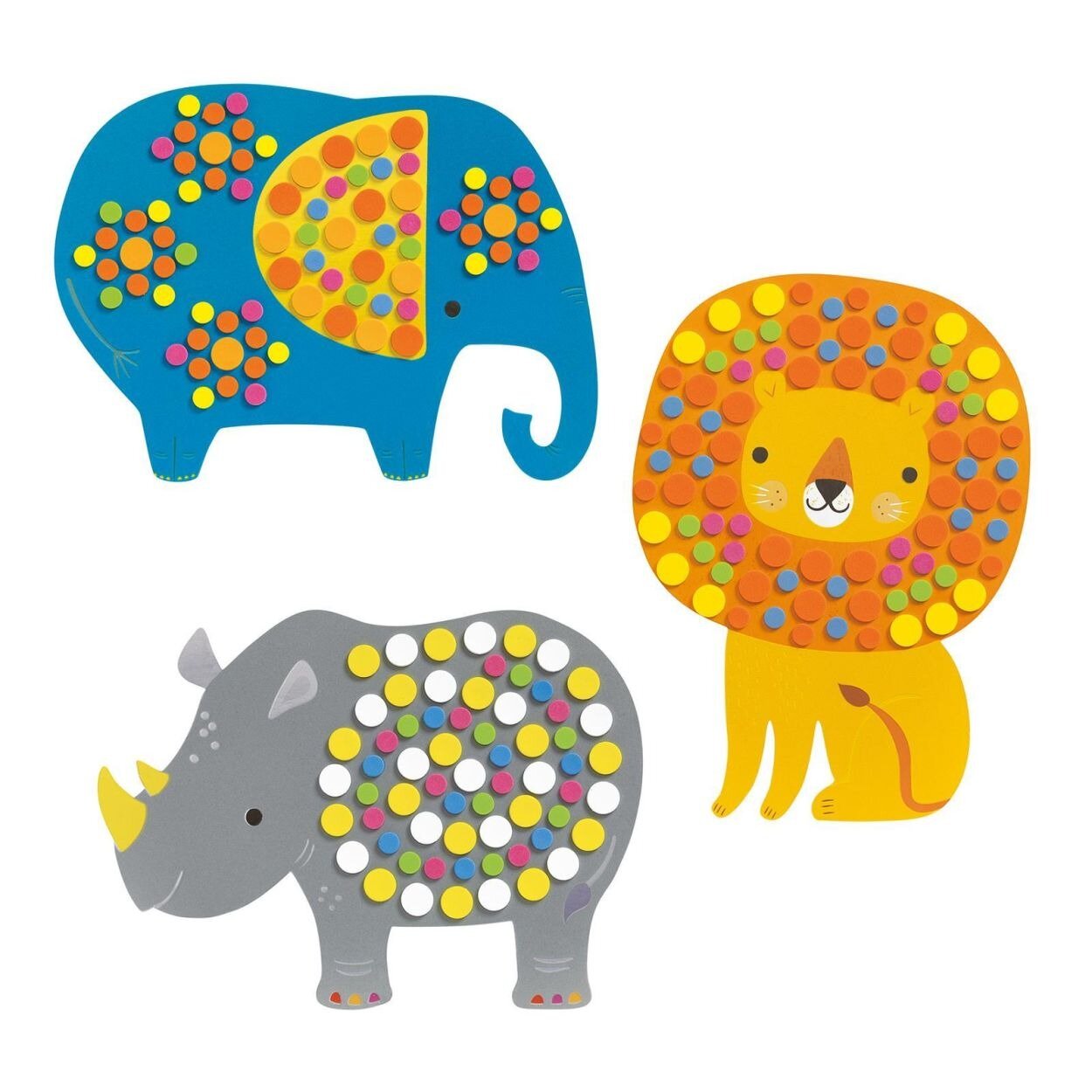 Djeco Knutselpakket Mozaiek Jungle 3-6 jaar| Speel je Wijs