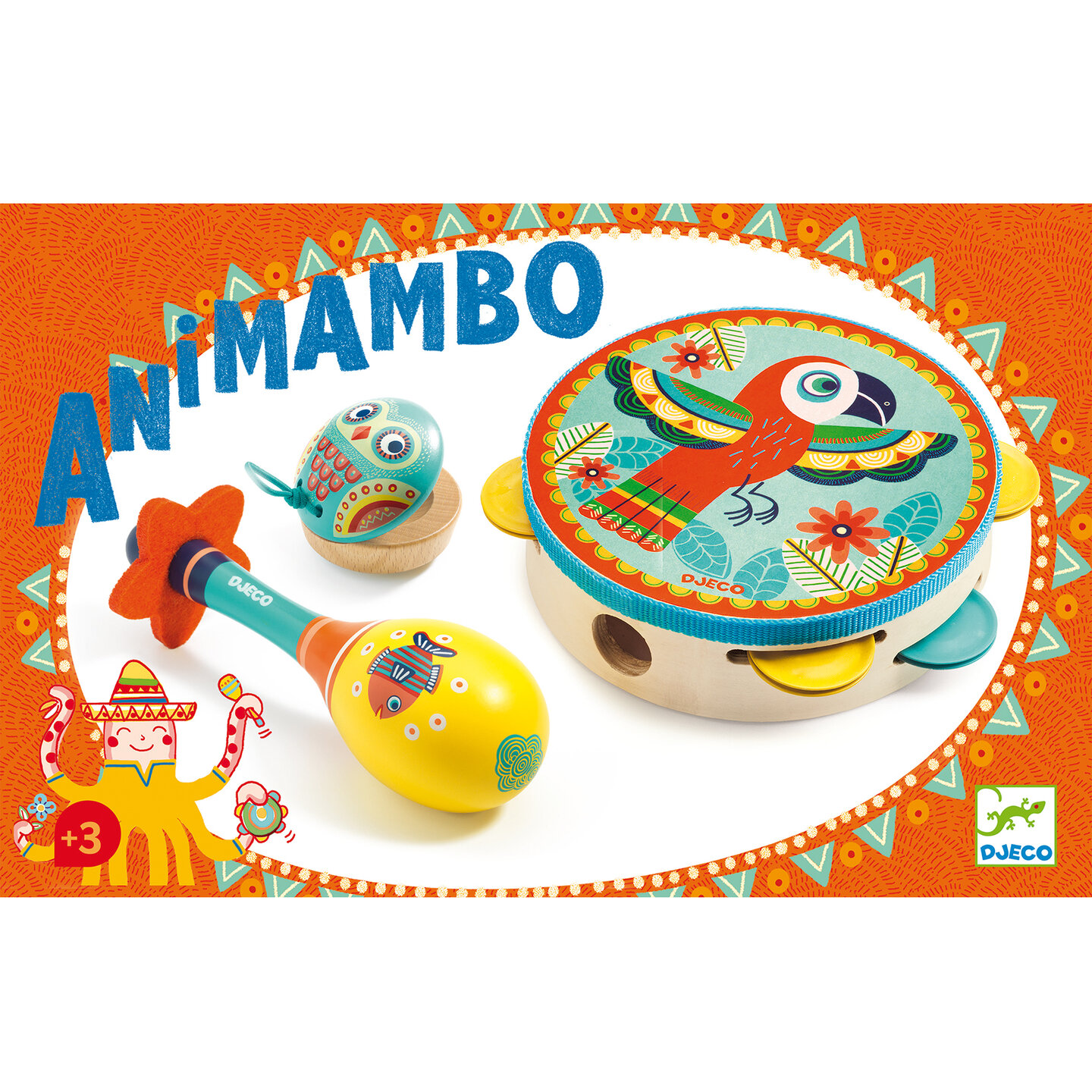 Djeco Animambo - Muziekset - Set van drie 3+