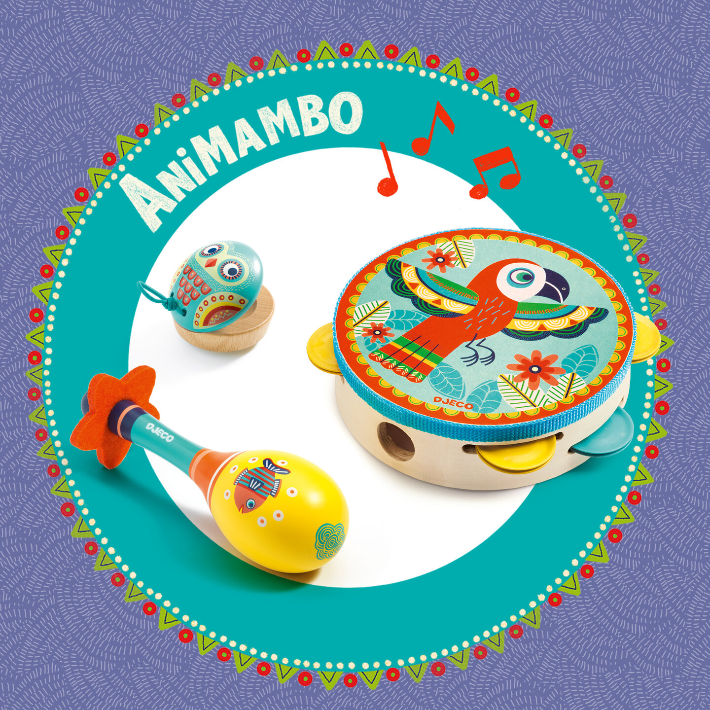Djeco Animambo - Muziekset - Set van drie 3+