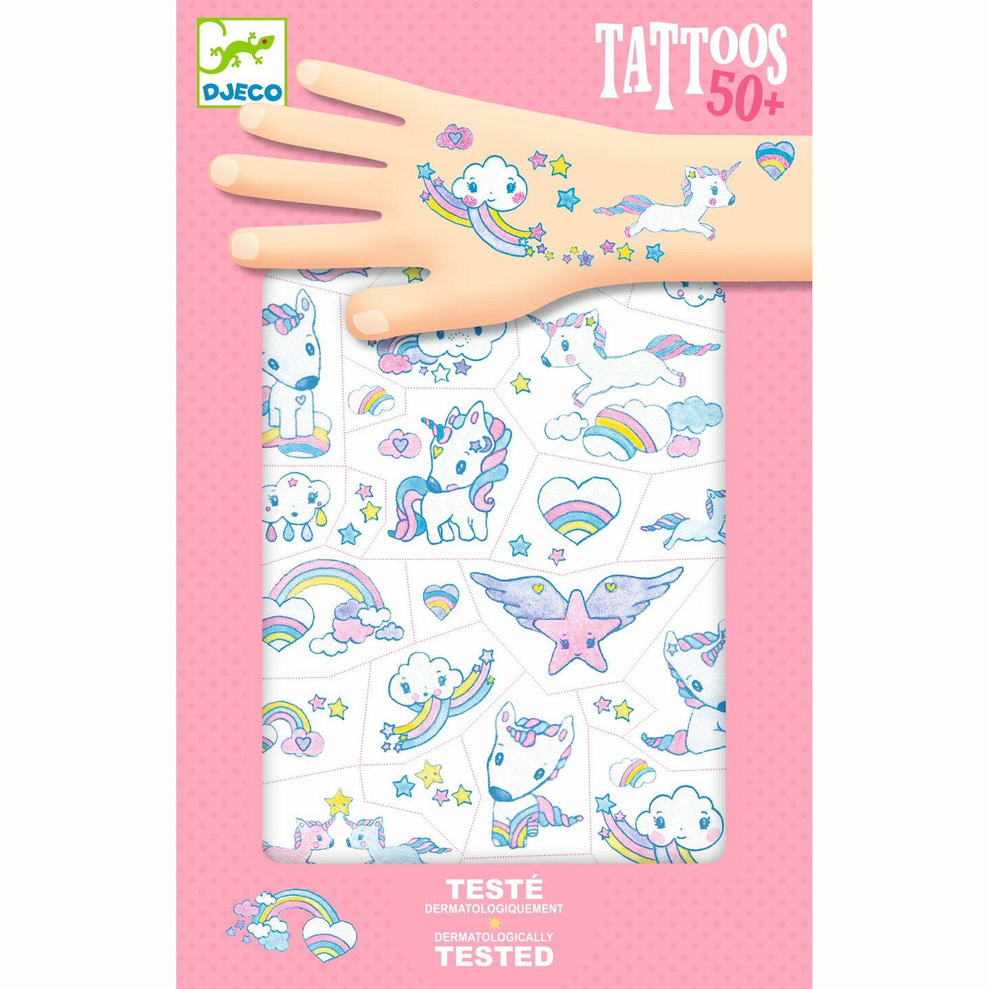 Djeco-Tattoo Eenhoorn (50 tatoeages) | Speel je Wijs