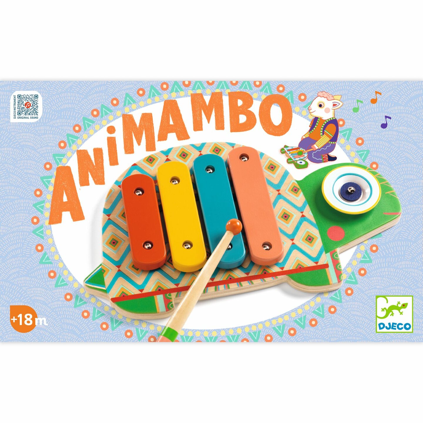 Djeco Animambo Cymbaal en Xylofoon 18mnd+ | Speel je Wijs