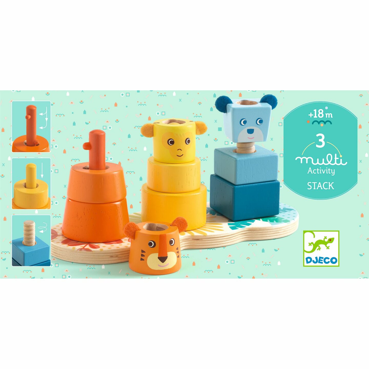 Djeco Stapelspel - Meerdere Stapels 18mnd+ | Speel je Wijs