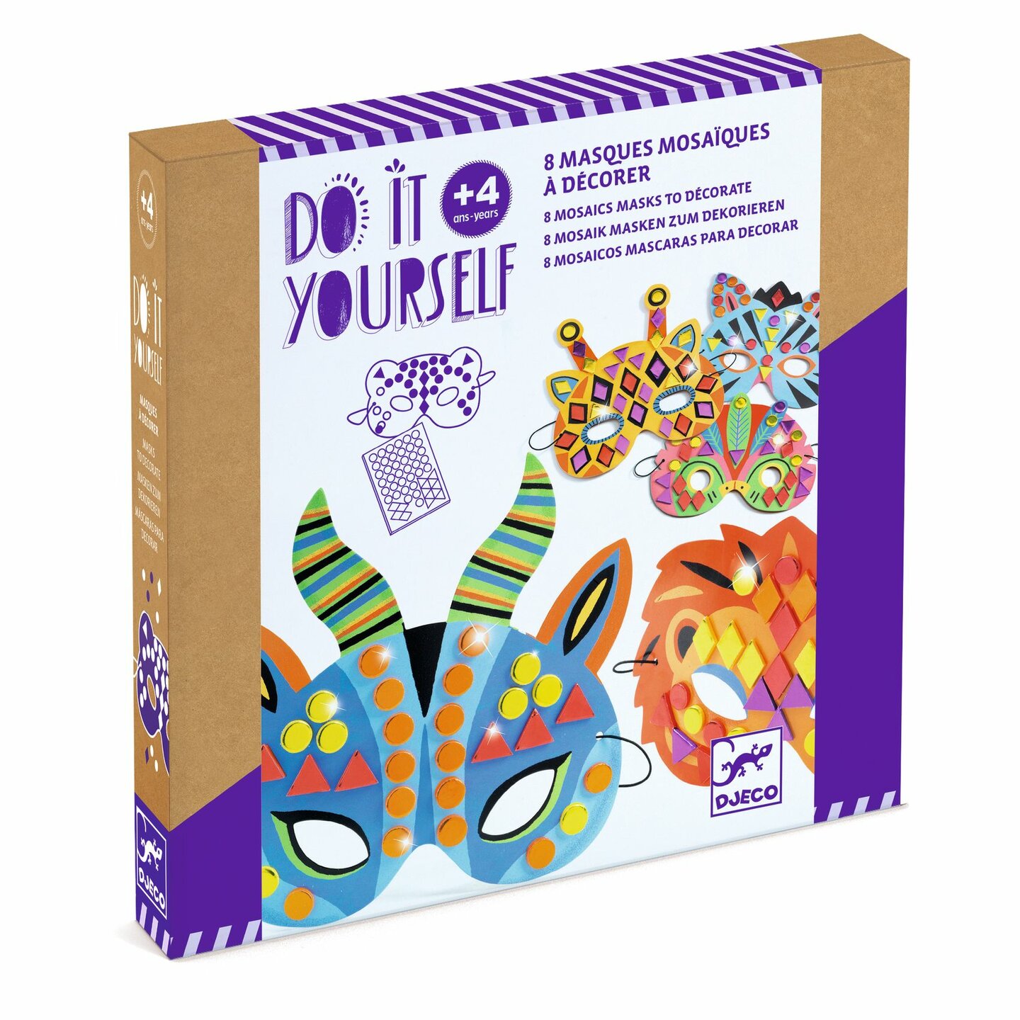 Djeco DIY - Maskers maken - Jungledieren 4+ | Speel je Wijs