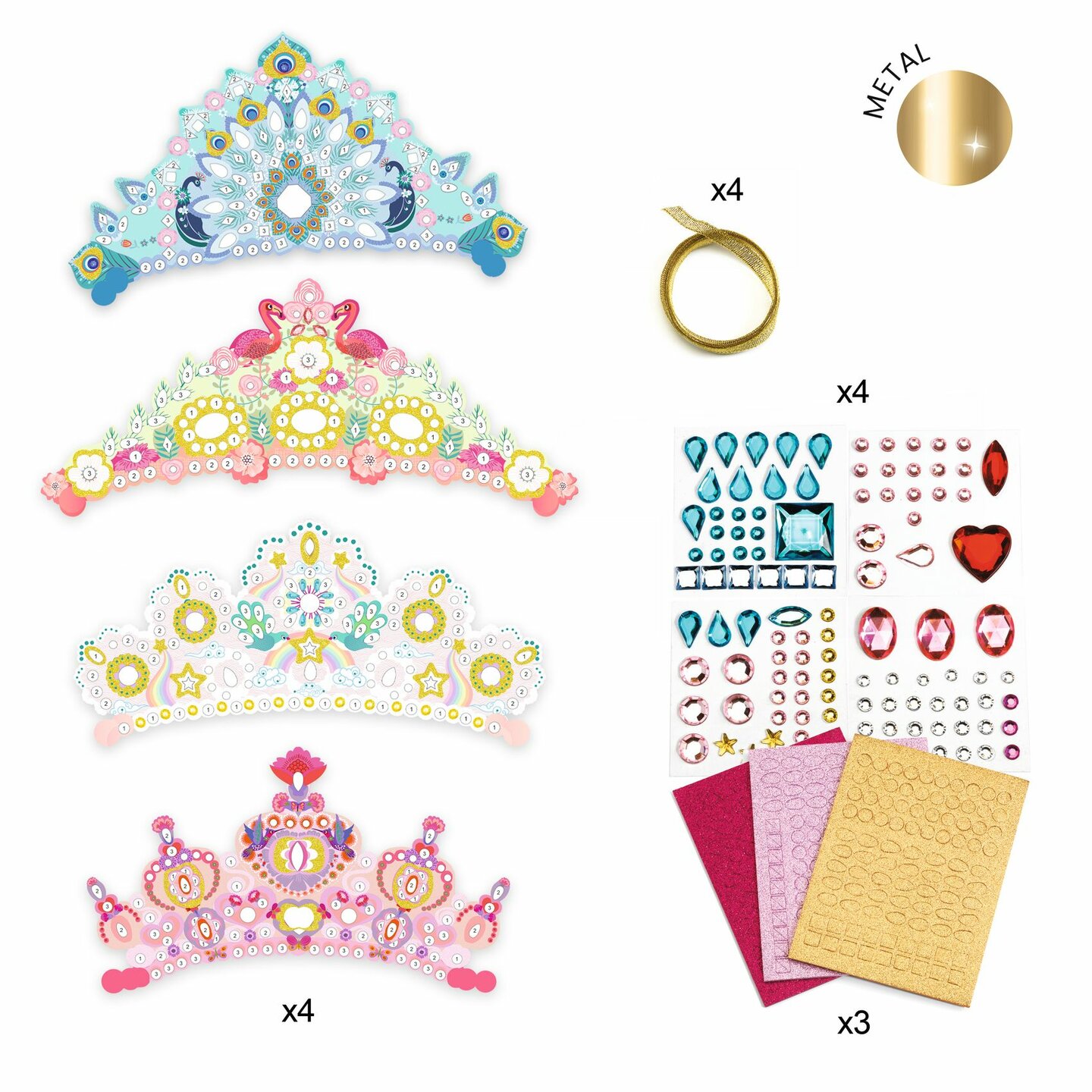 Djeco DIY - Prinsessen Diademen 5+ | Speel je Wijs