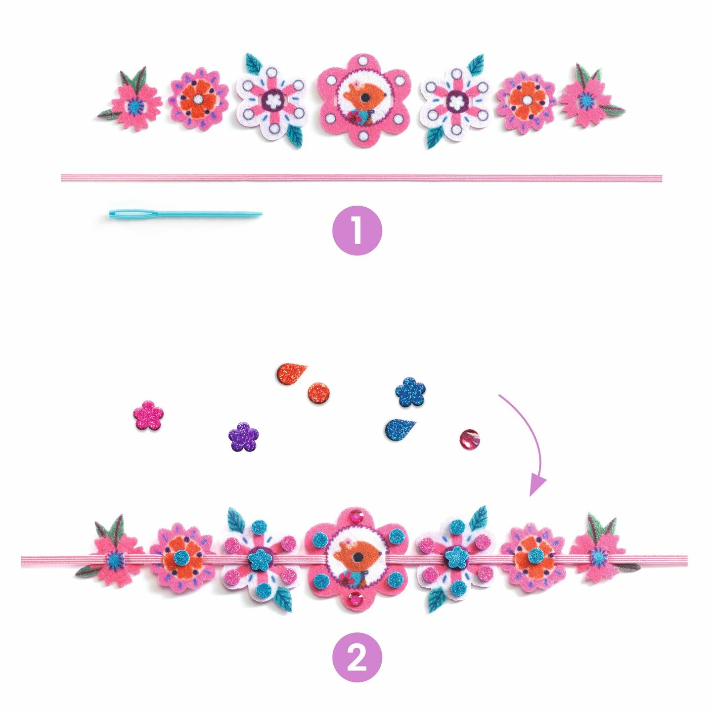 Djeco DIY - 4 Armbandjes maken - Best Friends 5+ | Speel je Wijs