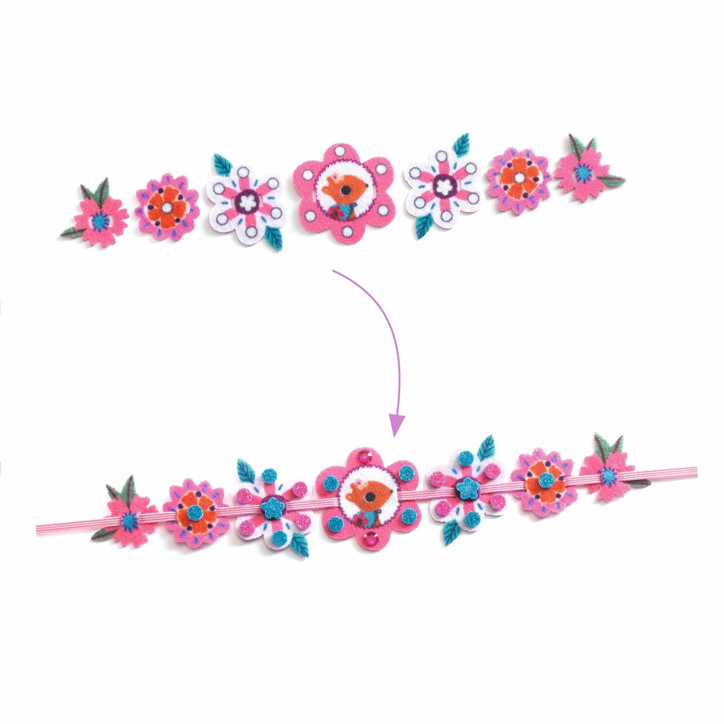 Djeco DIY - 4 Armbandjes maken - Best Friends 5+ | Speel je Wijs