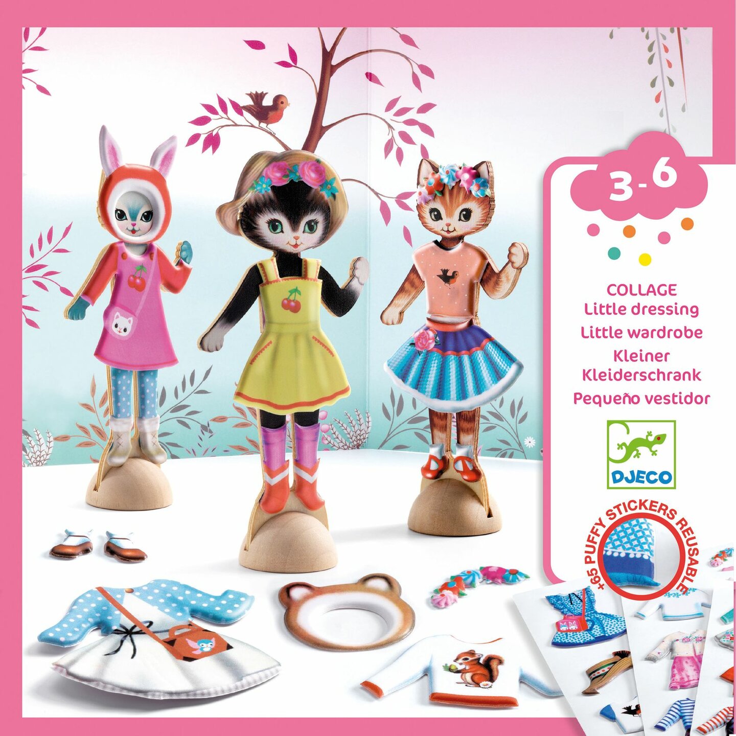 Djeco Knutselset Aankleedpoppetjes Little Dressing