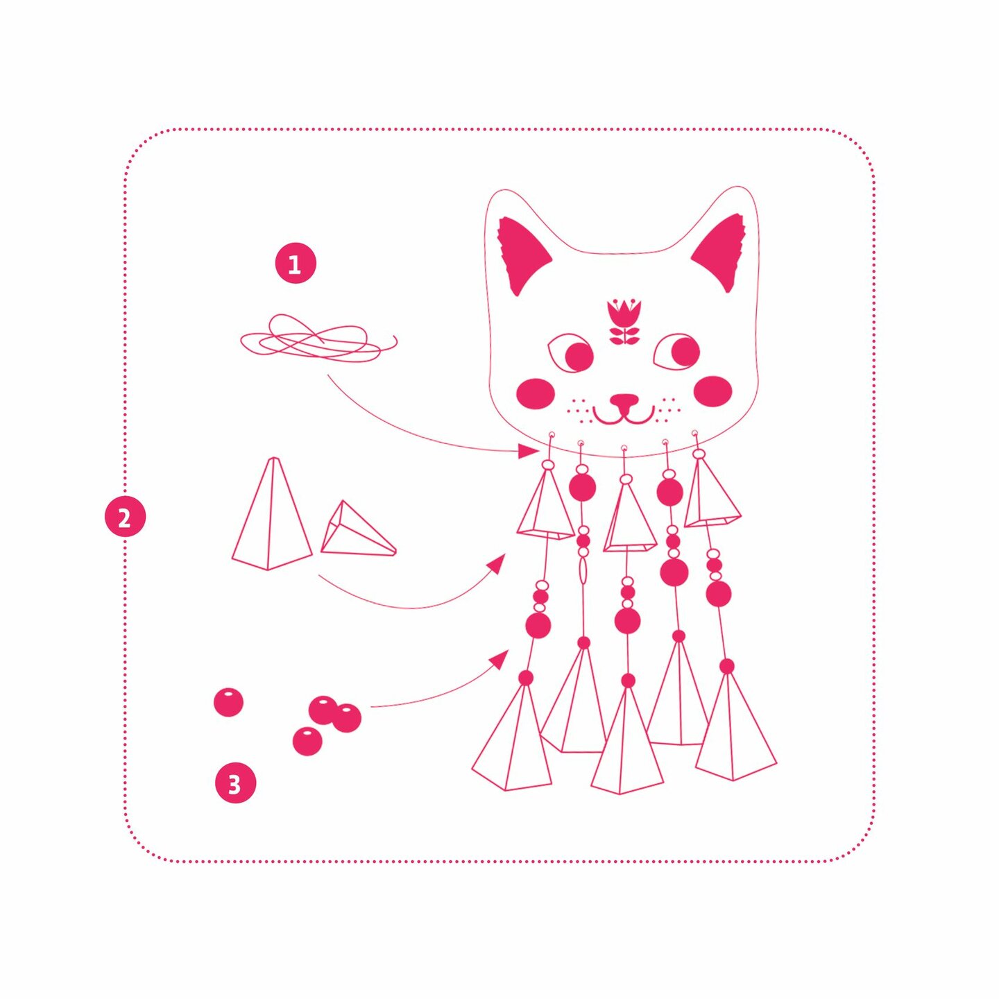 Djeco DIY - Windgong maken - Kitty 5+ | Speel je Wijs
