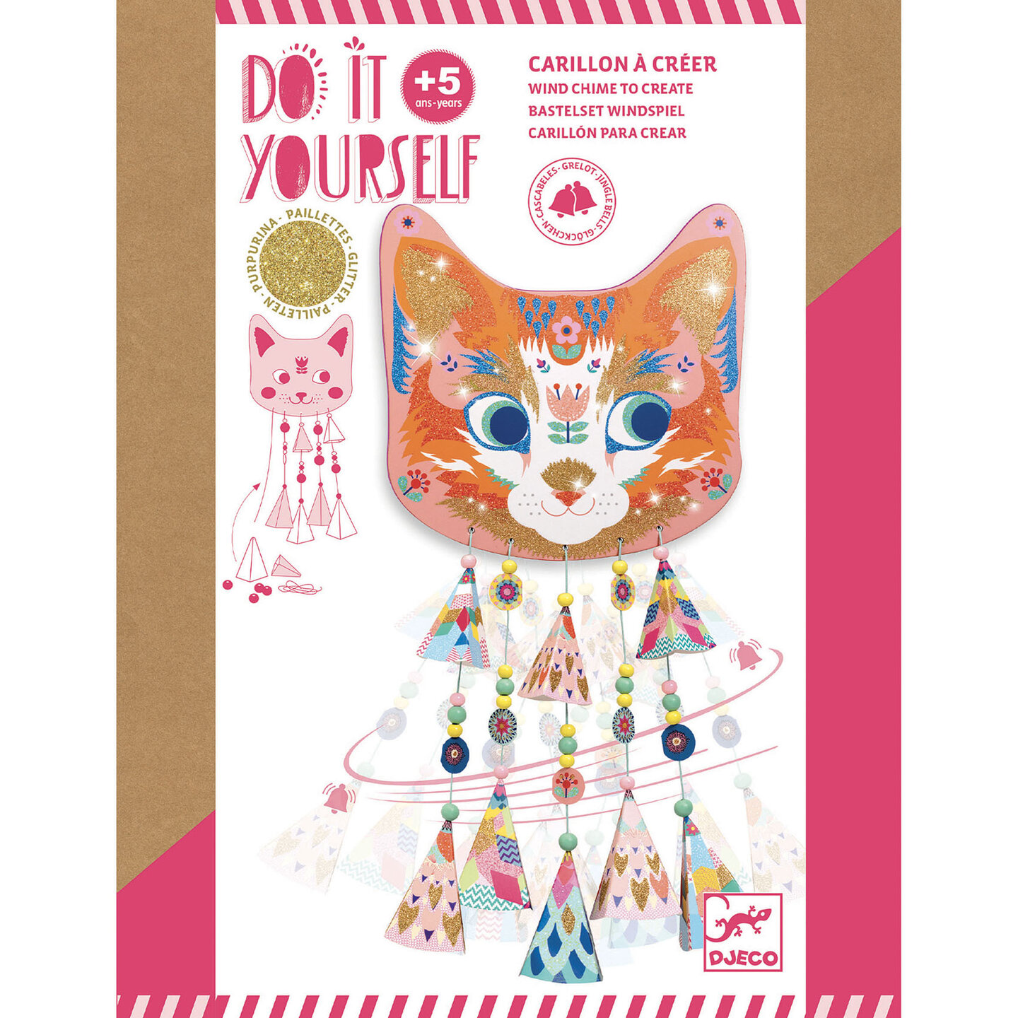 Djeco DIY - Windgong maken - Kitty 5+ | Speel je Wijs