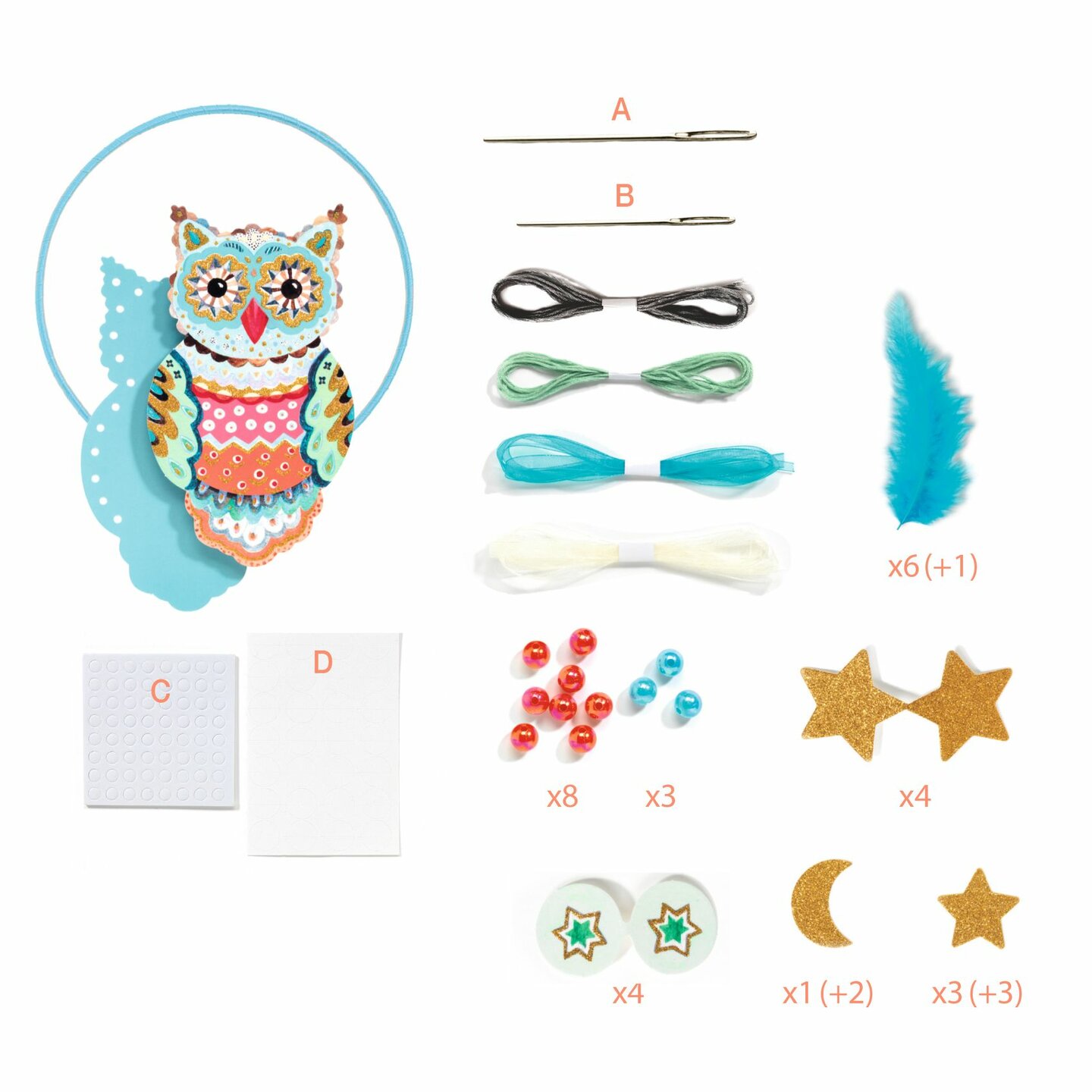 Djeco DIY - Dromenvanger maken - Golden Owl 5+ | Speel je Wijs