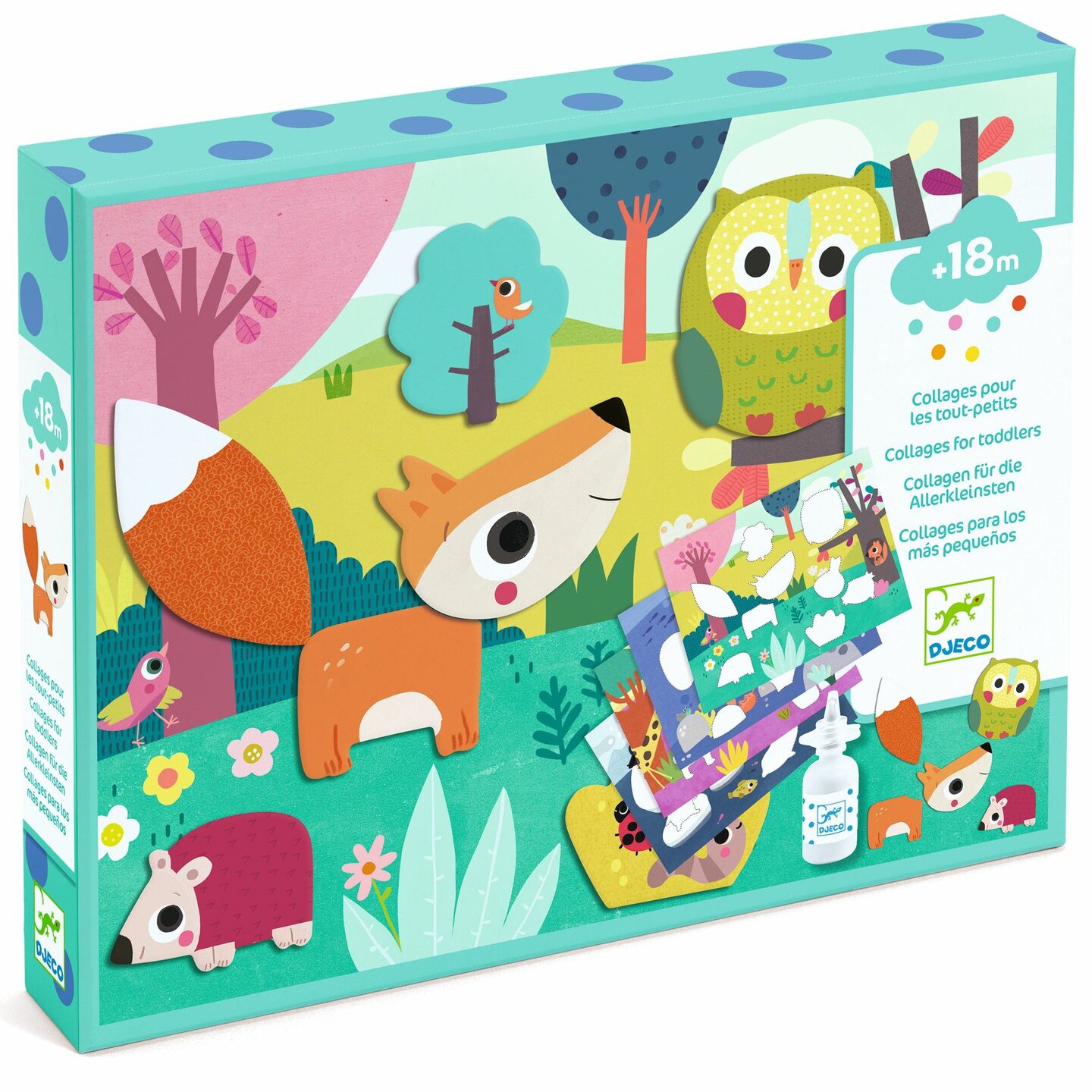 Djeco - Knutselset Mijn Eerste Collages Dierenvrienden | Speel je Wijs