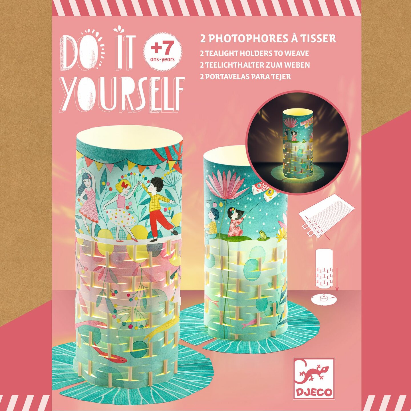 Djeco DIY Windlicht maken - Fireflies Dance 7+ | Speel je Wijs