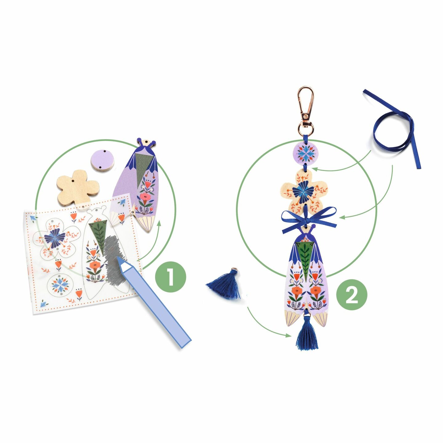 Djeco DIY Sieraden maken - Butterflies 7+ | Speel je Wijs