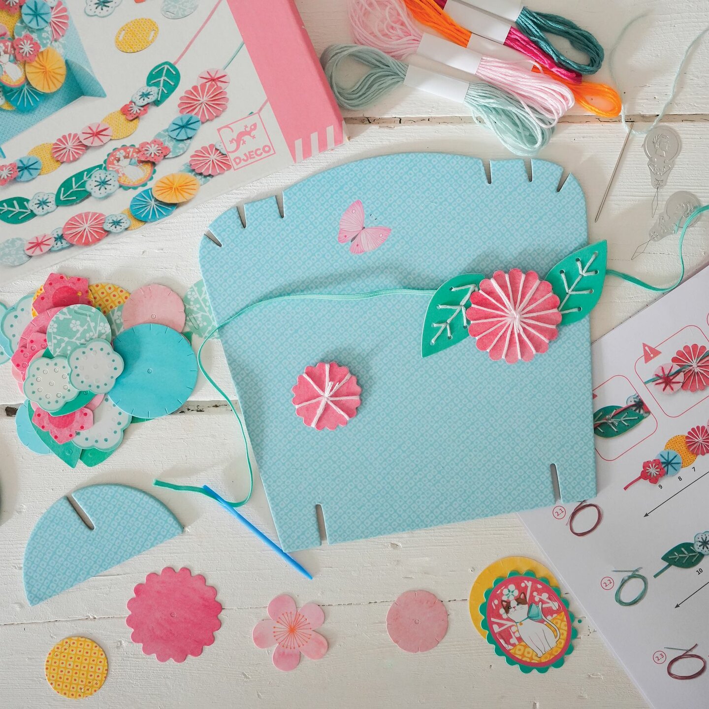 Djeco DIY Borduurset - Flora 7+ | Speel je Wijs
