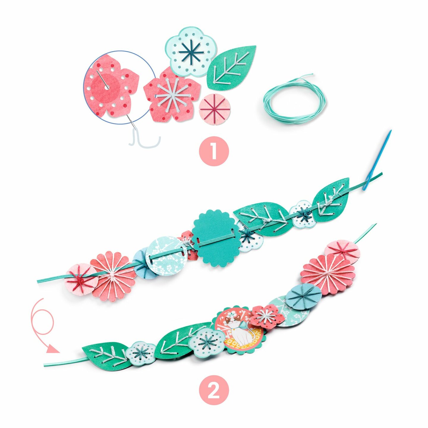 Djeco DIY Borduurset - Flora 7+ | Speel je Wijs