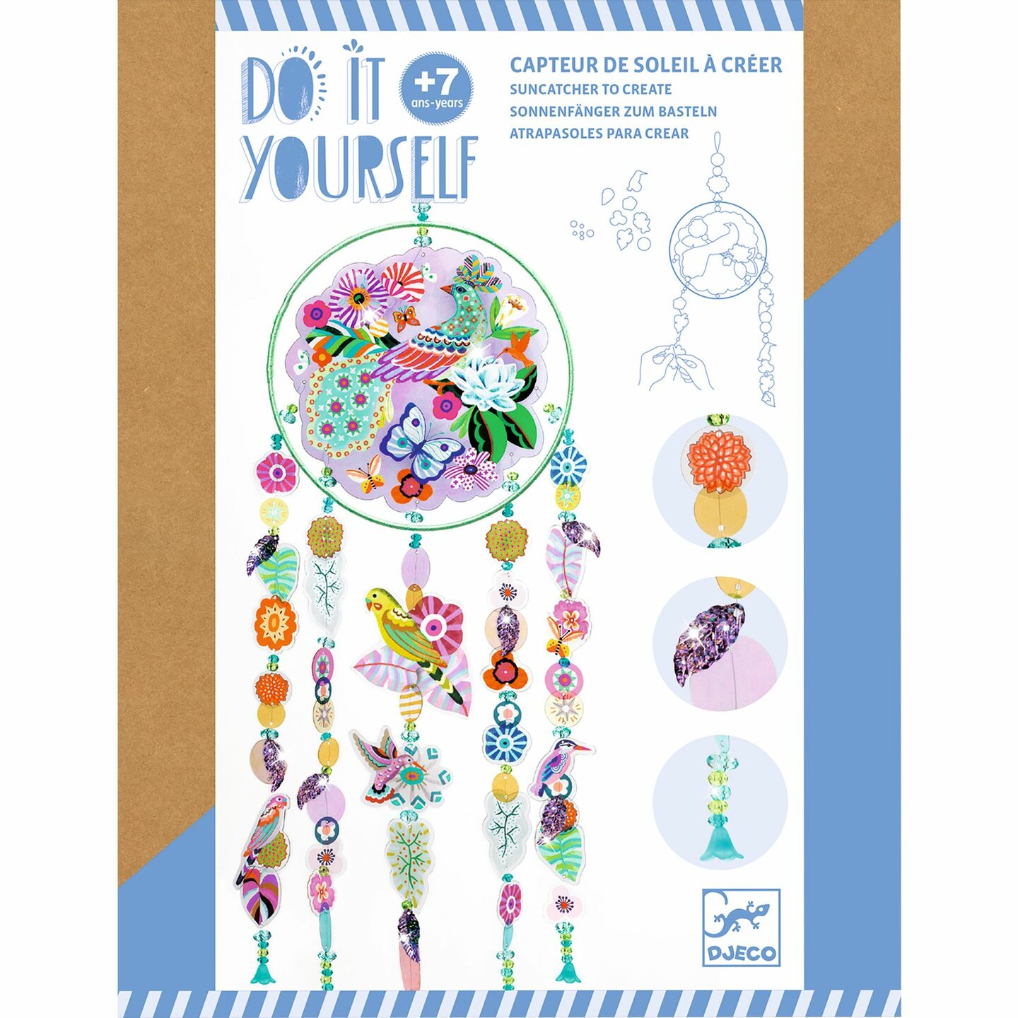 Djeco DIY Suncatcher maken - Paradise bird 7+| Speel je Wijs