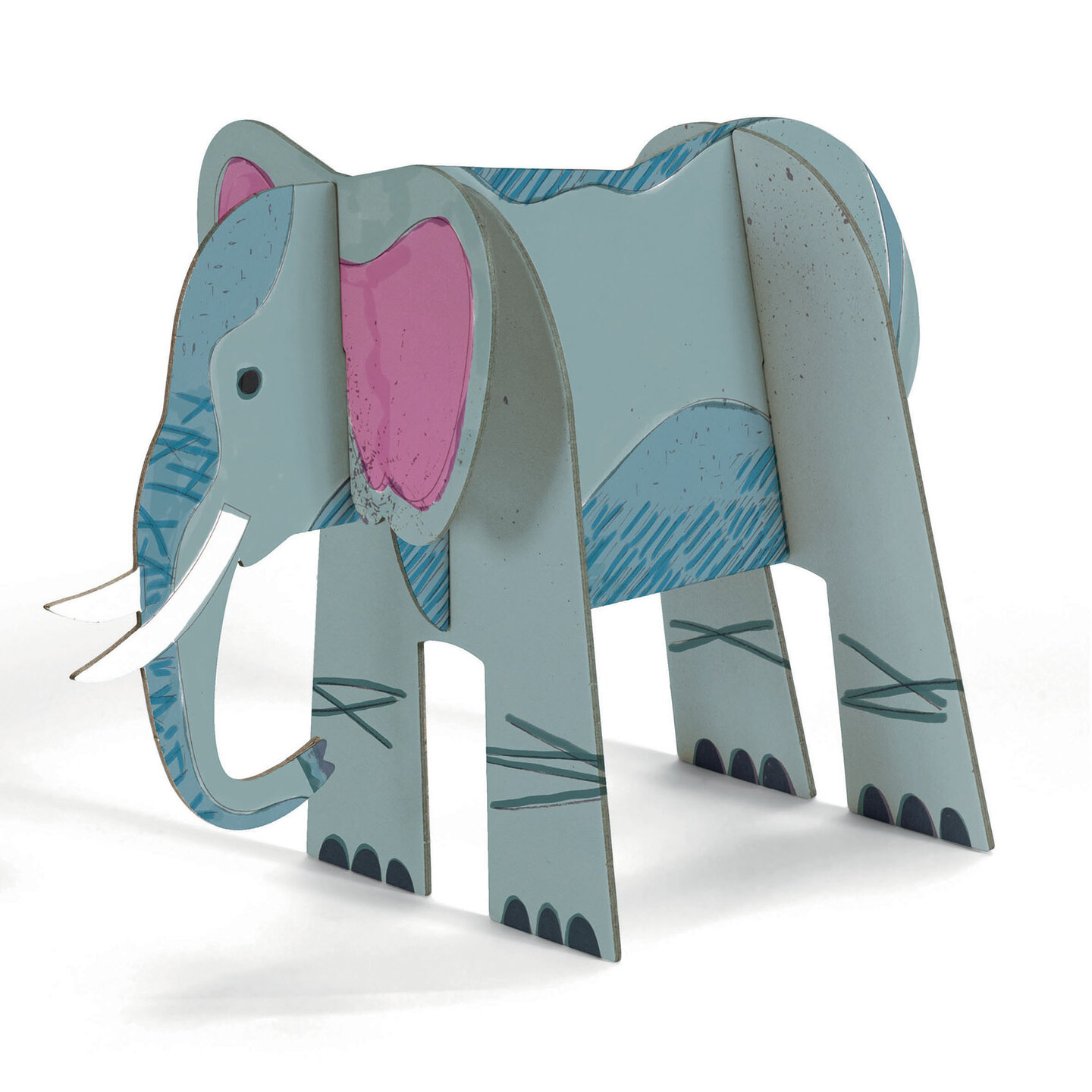 Djeco DIY Kleur, Bouw & Speel - Savanna 5+ | Speel je Wijs