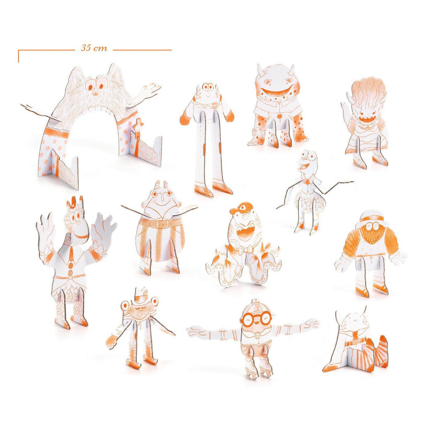 Djeco DIY Kleur, Bouw & Speel - Team Monsters 5+ | Speel je Wijs