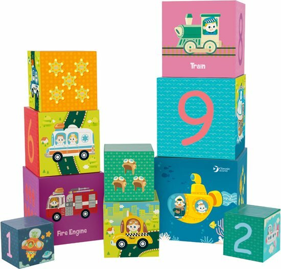 Classic World Stapelblokken - Transport 1+| Speel je Wijs
