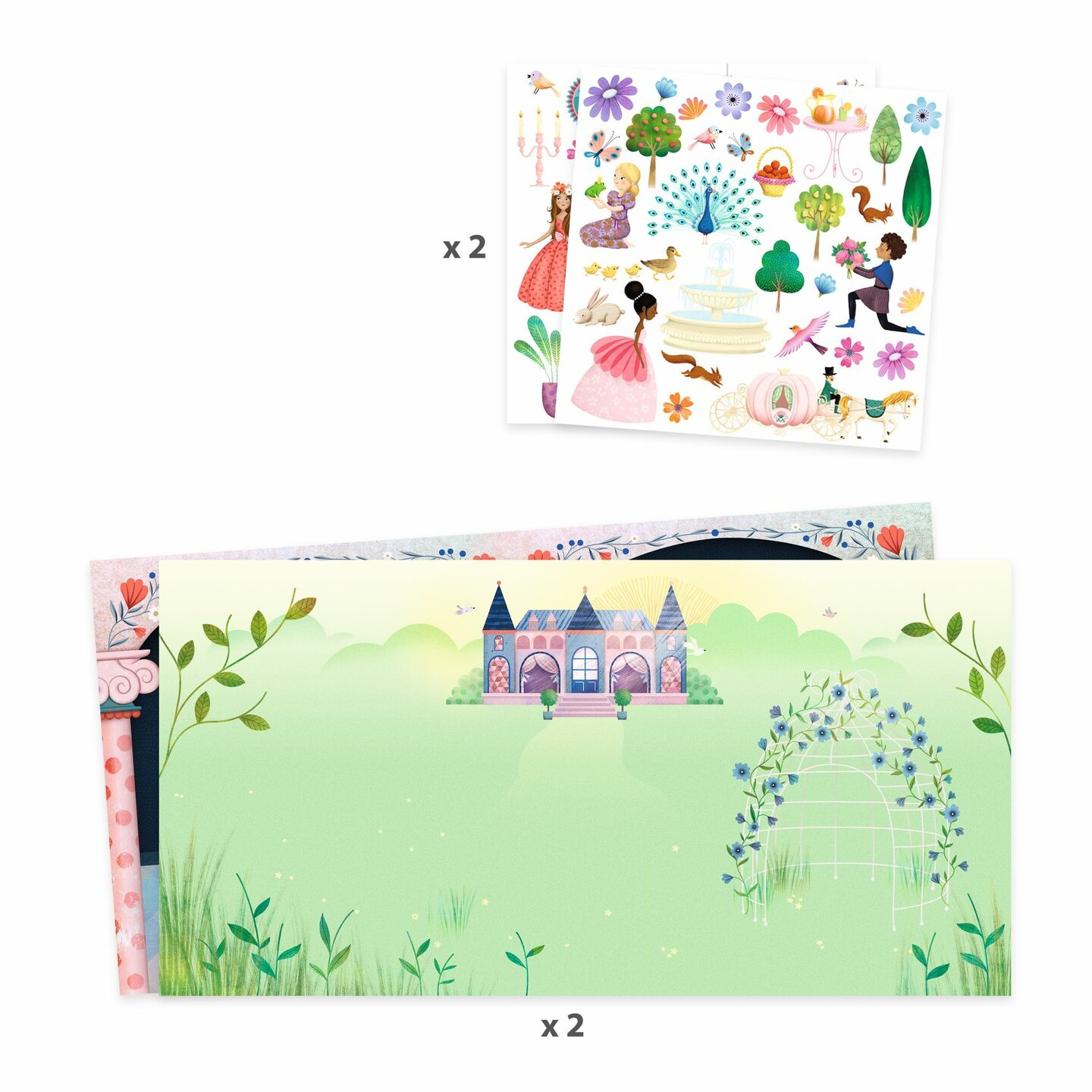 Djeco Stickerboek - Life in the Castle 4-7 jaar
