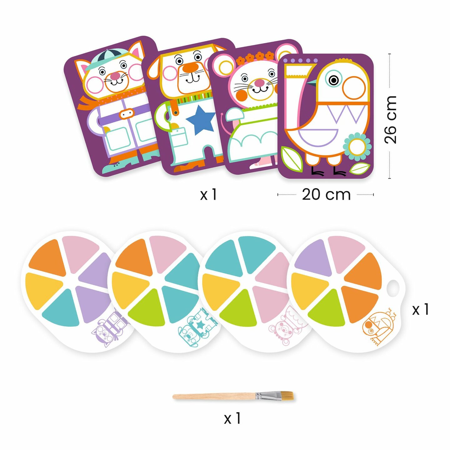 Djeco Verfset met palet - Chubby Cheeks | Speel je Wijs