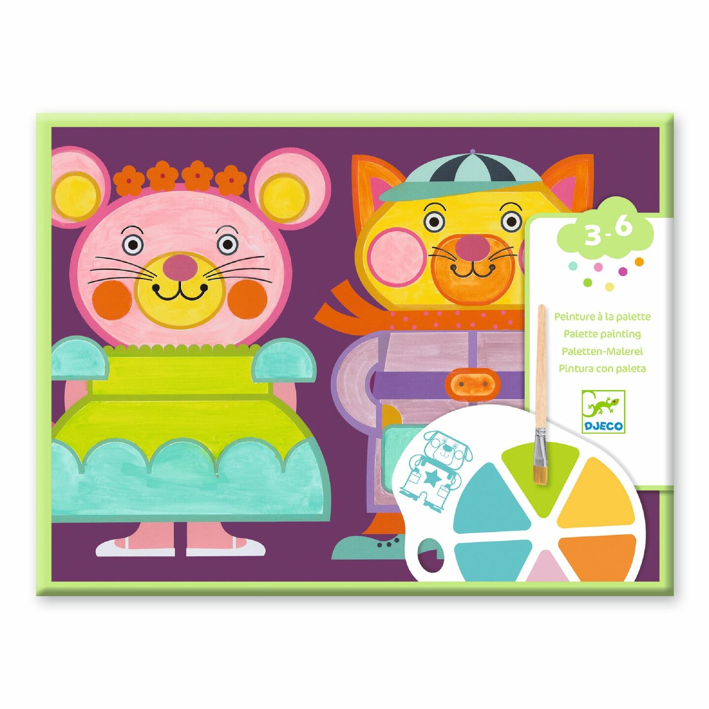 Djeco Verfset met palet - Chubby Cheeks | Speel je Wijs