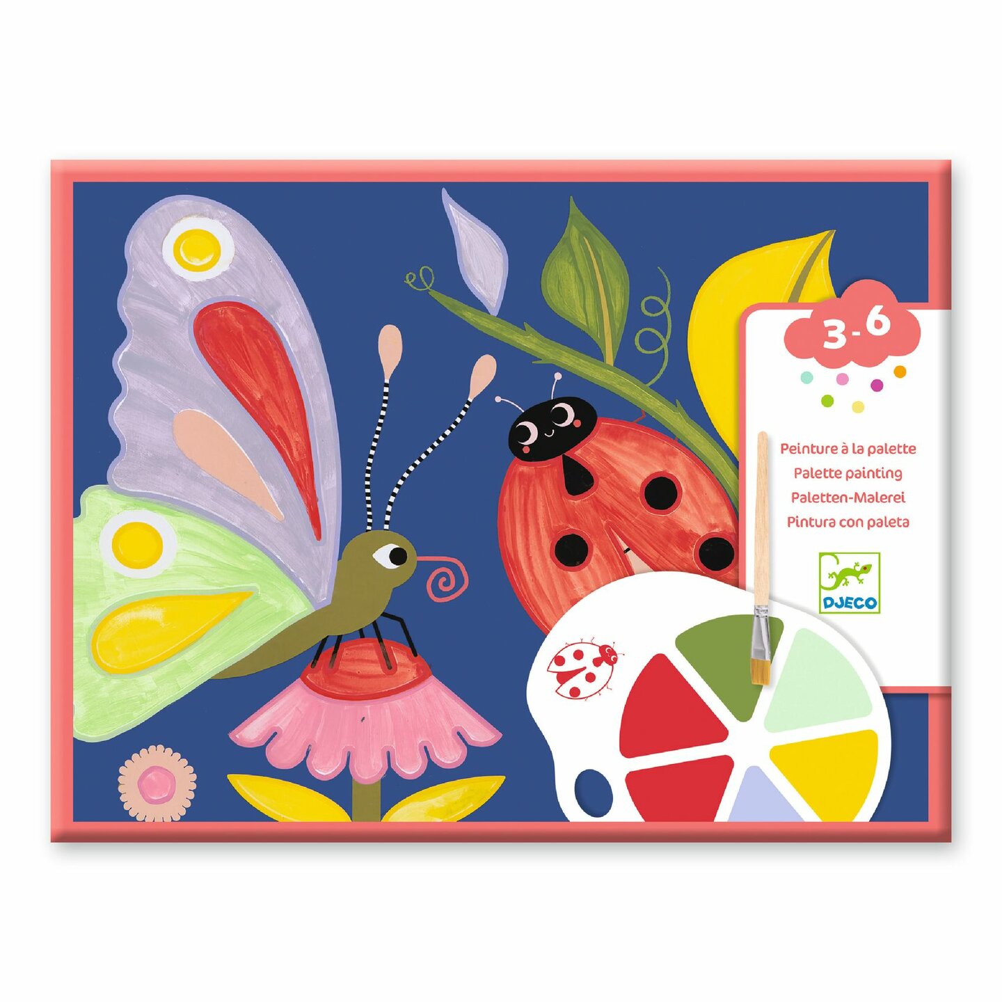 Djeco Verfset met palet - Creepy Crawlies | Speel je Wijs
