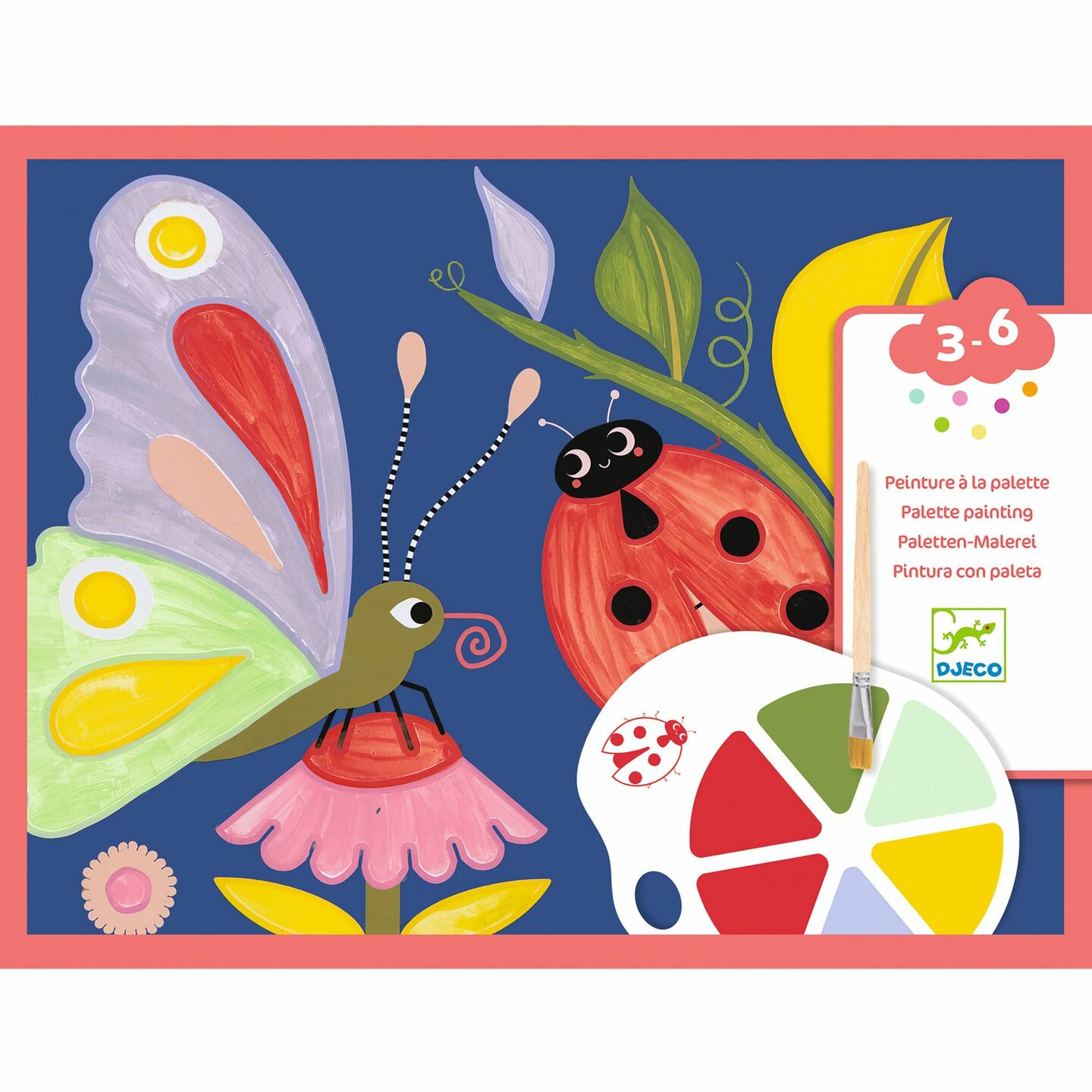 Djeco Verfset met palet - Creepy Crawlies | Speel je Wijs