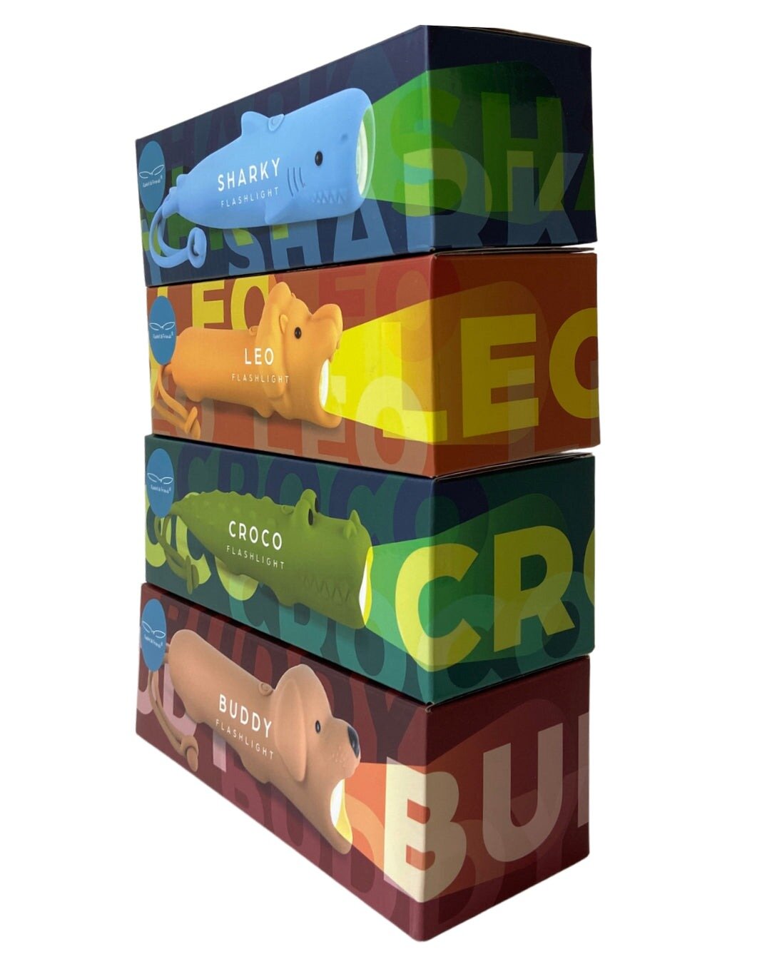 Rabbit & Friends Siliconen Zaklamp - Crocodile | Speel je Wijs