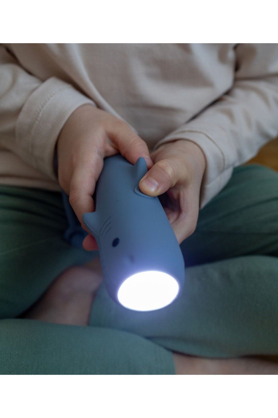 Rabbit & Friends Siliconen Zaklamp - Sharky | Speel je Wijs