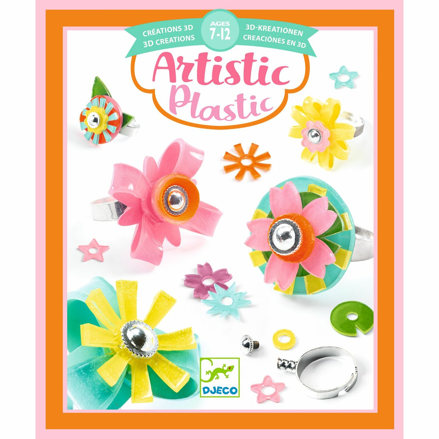 Djeco Knutselset - Artistic Plastic | Ringen maken | Speel je Wijs