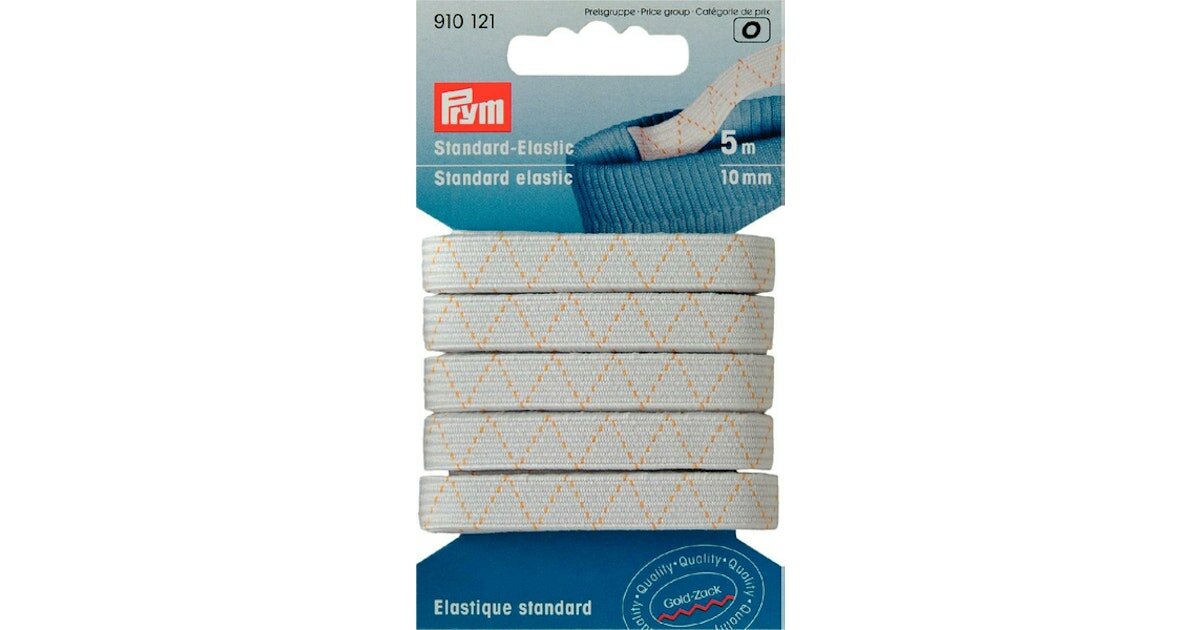 Prym Goldzack elastiek 10 mm - 5 mtr | Speel je Wijs