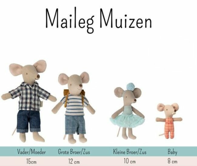 Maileg Strand Muis met zwemband - Kleine Zus - Flower | Speel je Wijs